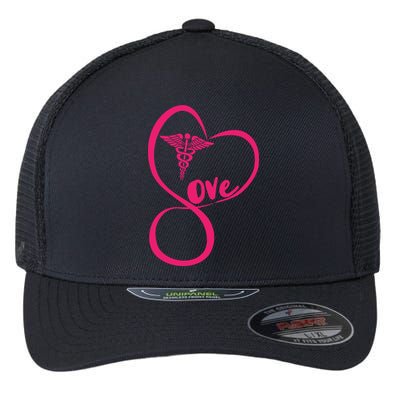 Support Love Nurses Flexfit Unipanel Trucker Cap