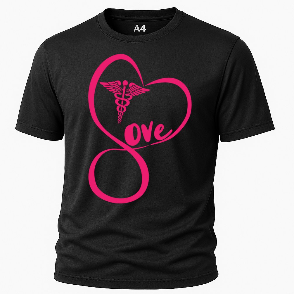Support Love Nurses Cooling Performance Crew T-Shirt