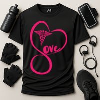 Support Love Nurses Cooling Performance Crew T-Shirt