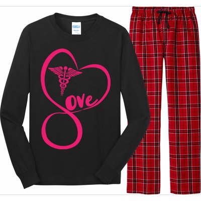 Support Love Nurses Long Sleeve Pajama Set