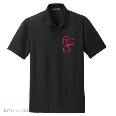Support Love Nurses Dry Zone Grid Polo