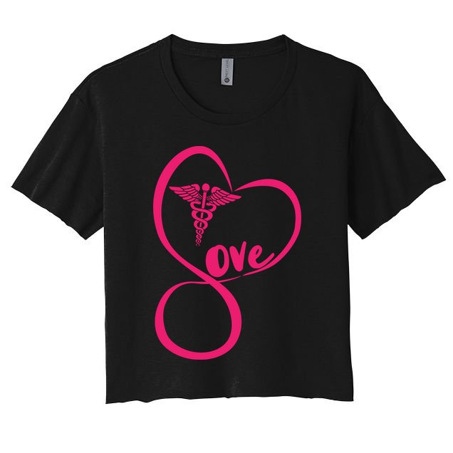 Support Love Nurses Crop Top