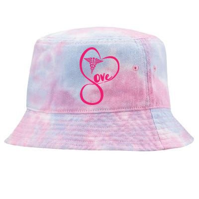 Support Love Nurses Tie-Dyed Bucket Hat