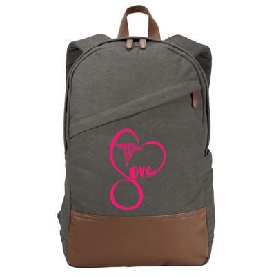 Support Love Nurses Cotton Canvas Backpack