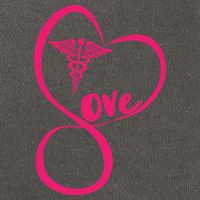 Support Love Nurses Cotton Canvas Backpack