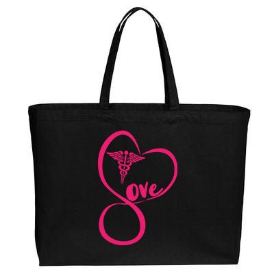 Support Love Nurses Cotton Canvas Jumbo Tote