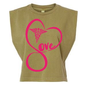 Support Love Nurses Garment-Dyed Women's Muscle Tee