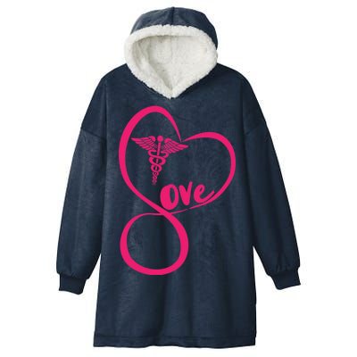 Support Love Nurses Hooded Wearable Blanket