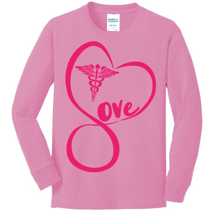 Support Love Nurses Kids Long Sleeve Shirt