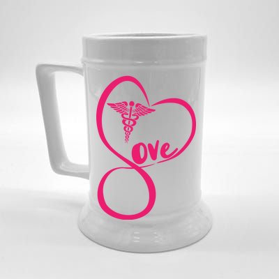 Support Love Nurses Beer Stein