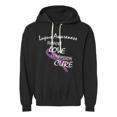 Support Lupus Awareness Garment-Dyed Fleece Hoodie