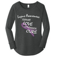 Support Lupus Awareness Women's Perfect Tri Tunic Long Sleeve Shirt