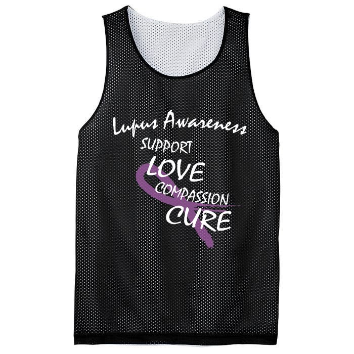 Support Lupus Awareness Mesh Reversible Basketball Jersey Tank