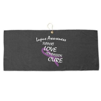 Support Lupus Awareness Large Microfiber Waffle Golf Towel