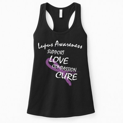 Support Lupus Awareness Women's Racerback Tank