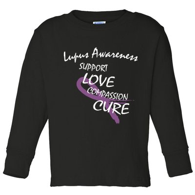 Support Lupus Awareness Toddler Long Sleeve Shirt
