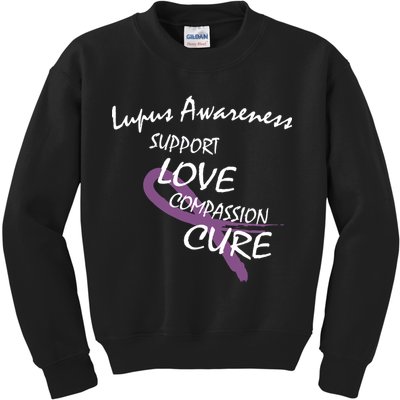 Support Lupus Awareness Kids Sweatshirt