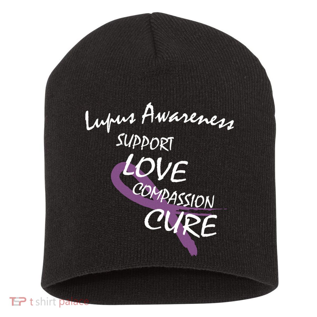 Support Lupus Awareness Short Acrylic Beanie
