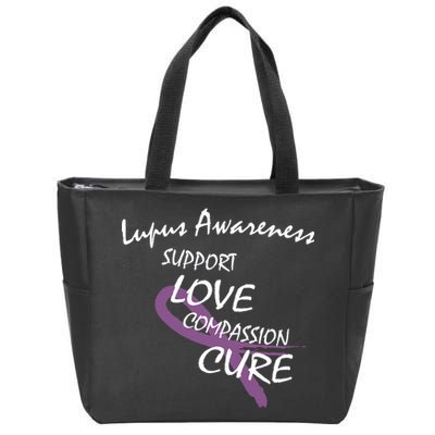 Support Lupus Awareness Zip Tote Bag