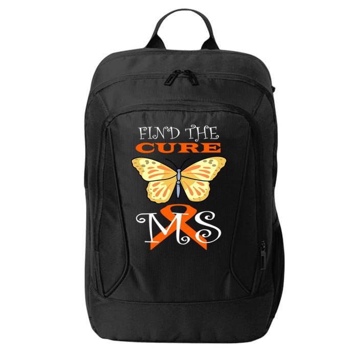 Support MS Help Find The Cure Ribbon Multiple Sclerosis City Backpack
