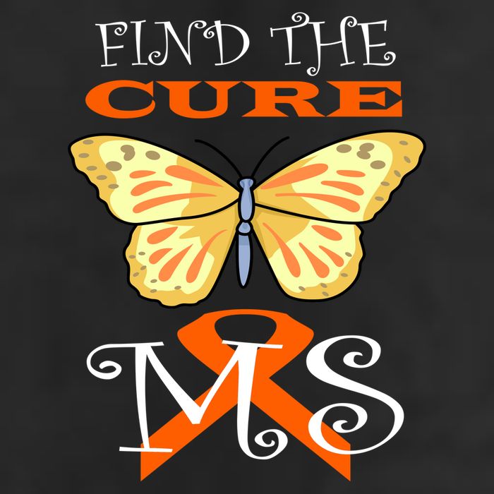 Support MS Help Find The Cure Ribbon Multiple Sclerosis Crop Fleece Hoodie