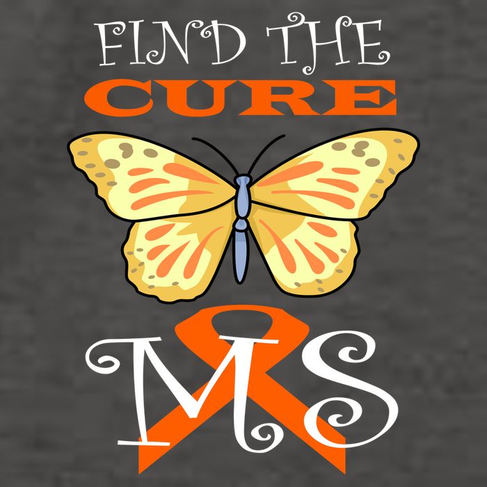 Support MS Help Find The Cure Ribbon Multiple Sclerosis Vector Backpack