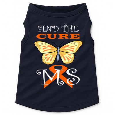 Support MS Help Find The Cure Ribbon Multiple Sclerosis Doggie Tank