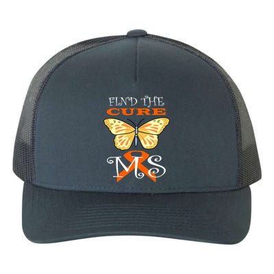 Support MS Help Find The Cure Ribbon Multiple Sclerosis Yupoong Adult 5-Panel Trucker Hat