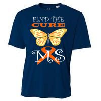 Support MS Help Find The Cure Ribbon Multiple Sclerosis Cooling Performance Crew T-Shirt