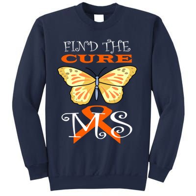Support MS Help Find The Cure Ribbon Multiple Sclerosis Sweatshirt