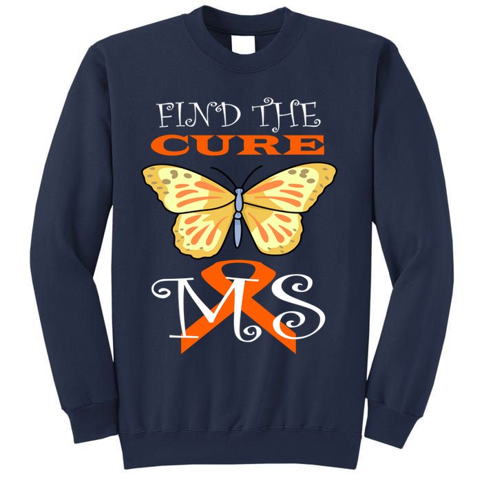 Support MS Help Find The Cure Ribbon Multiple Sclerosis Sweatshirt