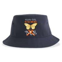 Support MS Help Find The Cure Ribbon Multiple Sclerosis Sustainable Bucket Hat