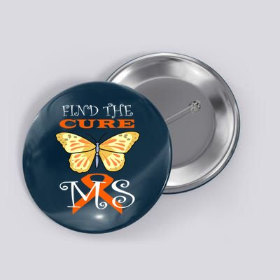 Support MS Help Find The Cure Ribbon Multiple Sclerosis Button