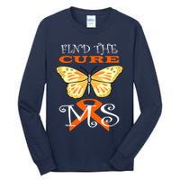 Support MS Help Find The Cure Ribbon Multiple Sclerosis Tall Long Sleeve T-Shirt