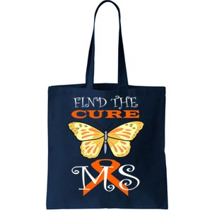 Support MS Help Find The Cure Ribbon Multiple Sclerosis Tote Bag