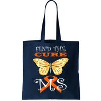 Support MS Help Find The Cure Ribbon Multiple Sclerosis Tote Bag