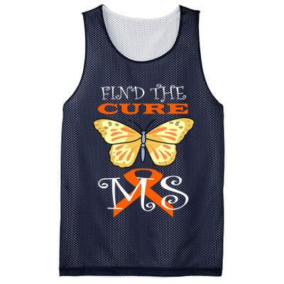 Support MS Help Find The Cure Ribbon Multiple Sclerosis Mesh Reversible Basketball Jersey Tank