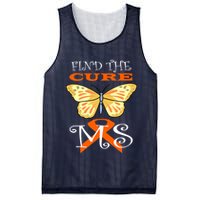 Support MS Help Find The Cure Ribbon Multiple Sclerosis Mesh Reversible Basketball Jersey Tank