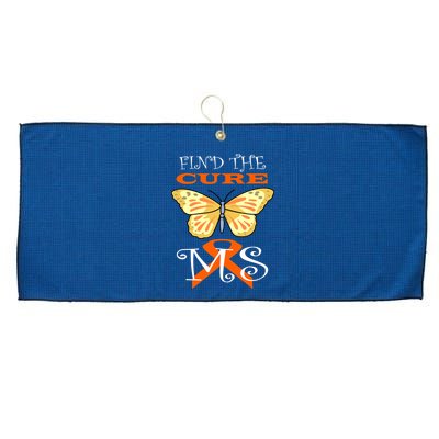 Support MS Help Find The Cure Ribbon Multiple Sclerosis Large Microfiber Waffle Golf Towel