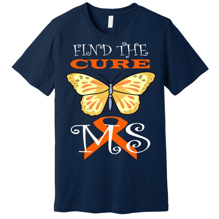 Support MS Help Find The Cure Ribbon Multiple Sclerosis Premium T-Shirt