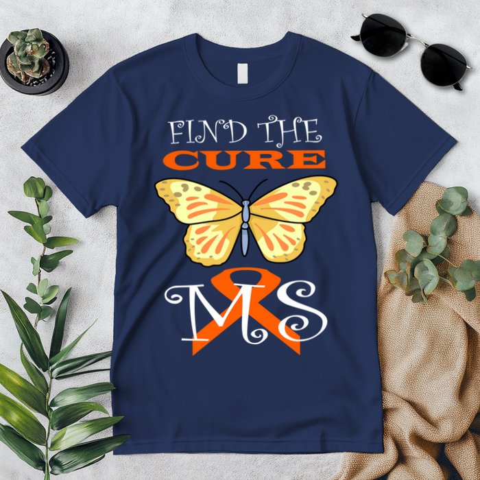 Support MS Help Find The Cure Ribbon Multiple Sclerosis Premium T-Shirt