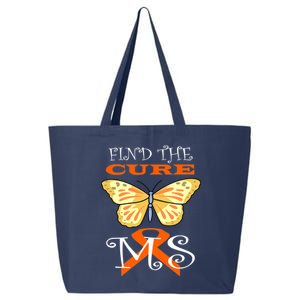 Support MS Help Find The Cure Ribbon Multiple Sclerosis 25L Jumbo Tote