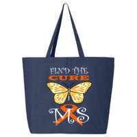 Support MS Help Find The Cure Ribbon Multiple Sclerosis 25L Jumbo Tote