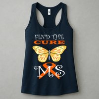 Support MS Help Find The Cure Ribbon Multiple Sclerosis Womens Tank Top