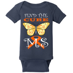 Support MS Help Find The Cure Ribbon Multiple Sclerosis Baby Bodysuit