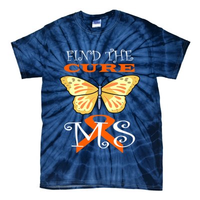 Support MS Help Find The Cure Ribbon Multiple Sclerosis Tie-Dye T-Shirt