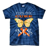 Support MS Help Find The Cure Ribbon Multiple Sclerosis Tie-Dye T-Shirt
