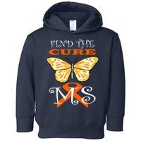 Support MS Help Find The Cure Ribbon Multiple Sclerosis Toddler Hoodie