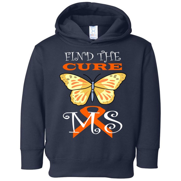Support MS Help Find The Cure Ribbon Multiple Sclerosis Toddler Hoodie