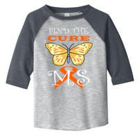 Support MS Help Find The Cure Ribbon Multiple Sclerosis Toddler Fine Jersey T-Shirt